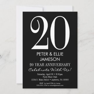 Cartes d'invitation d'anniversaire modernes noir e