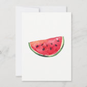 Cartes d'invitation d'anniversaire pastèque (Dos)