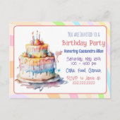 Cartes d'invitation d'anniversaire personnalisées (Devant)