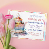 Cartes d'invitation d'anniversaire personnalisées