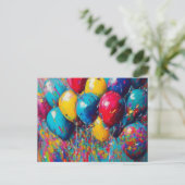 Cartes d'invitation d'anniversaire personnalisées (Debout devant)