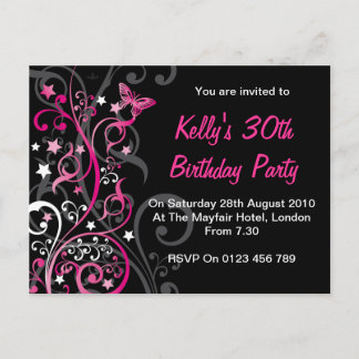 Cartes d'invitation d'anniversaire personnalisées