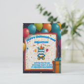 Cartes d'invitation d'anniversaire Postcards (Debout devant)