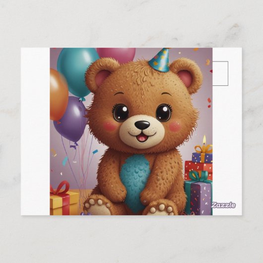 Cartes d'invitation d'anniversaire Postcards (Dos)