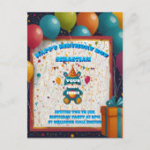Cartes d'invitation d'anniversaire Postcards (Devant)
