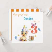 Cartes d'invitation d'anniversaire pour enfants à