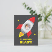 Cartes d'invitation d'anniversaire pour enfants av (Debout devant)