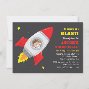 Cartes d'invitation d'anniversaire pour enfants Fu