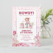 Cartes d'invitation d'anniversaire pour enfants su (Debout devant)