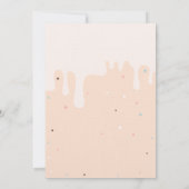 Cartes d'invitation d'anniversaire pour glaces à b (Dos)