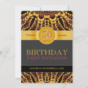 Cartes d'invitation d'anniversaire pour la célébra