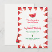 Cartes d'invitation d'anniversaire pour une célébr (Devant / Derrière)