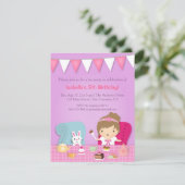 Cartes d'invitation d'anniversaire pour une fête d (Debout devant)