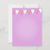 Cartes d'invitation d'anniversaire pour une fête d (Dos)