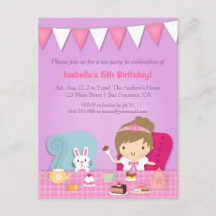Cartes d'invitation d'anniversaire pour une fête d
