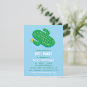 Cartes d'invitation d'anniversaire pour une fête e (Debout devant)