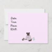 Cartes d'invitation d'anniversaire pour une soirée (Dos)