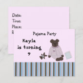 Cartes d'invitation d'anniversaire pour une soirée (Devant / Derrière)