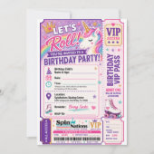 Cartes d'invitation d'anniversaire sur le thème de (Devant)