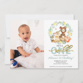 Cartes d'invitation d'anniversaire "Wild One" avec (Devant)