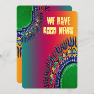 Cartes d'invitation Dashiki