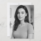 Cartes d'invitation de Baby Shower Bleues Hydrange (Dos)