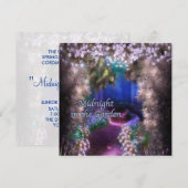 Cartes d'invitation de bal de promo au clair de lu (Devant / Derrière)