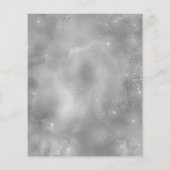 Cartes d'invitation de baptême à paillettes argent (Dos)