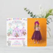 Cartes d'invitation de carnaval modifiables avec p (Debout devant)