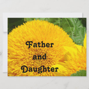 Cartes d'invitation de danse Père et Fille Fleur