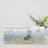 Cartes d'invitation de destination de mariage Tick (Debout devant)