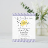 Cartes d'invitation de douche de mariée Budget Mai (Debout devant)