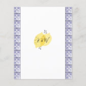 Cartes d'invitation de douche de mariée Budget Mai (Dos)