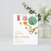 Cartes d'invitation de fête artisanale pas chères (Debout devant)