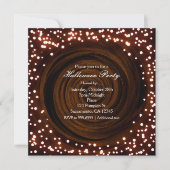 Cartes d'invitation de fête avec lumières Hallowee (Devant)