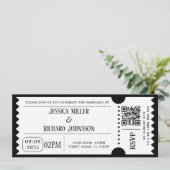 Cartes d'invitation de fête Black And Wait (Debout devant)