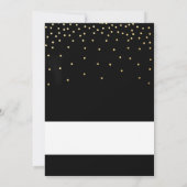 Cartes d'invitation de fête chic moderne Verre de (Dos)