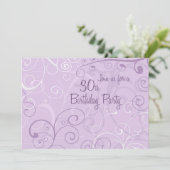 Cartes d'invitation de fête d'anniversaire de (Debout devant)