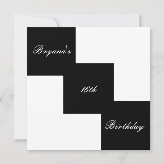 Cartes d'invitation de fête d'anniversaire moderne (Devant)