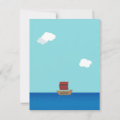Cartes d'invitation de fête d'anniversaire pour en (Dos)