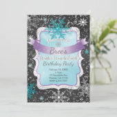 Cartes d'invitation de fête d'anniversaire sarcell (Debout devant)