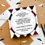 Cartes d'invitation de fête de célibataire avec mo