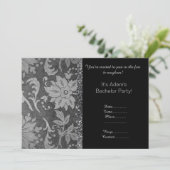 CARTES D'INVITATION DE FÊTE DE CÉLIBATAIRE MODERNE (Debout devant)