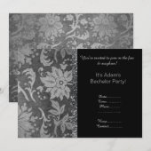 CARTES D'INVITATION DE FÊTE DE CÉLIBATAIRE MODERNE (Devant / Derrière)