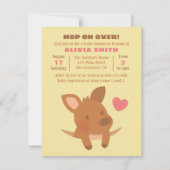 Cartes d'invitation de fête de douche de bébé pour (Devant)