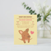 Cartes d'invitation de fête de douche de bébé pour (Debout devant)