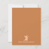 Cartes d'invitation de fête de douche de bébé pour (Dos)