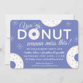Cartes d'invitation de fête de fiançailles Donut M (Devant)