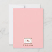 Cartes d'invitation de fête de la Saint-Valentin C (Dos)