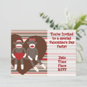 Cartes d'invitation de fête de la Saint-Valentin S (Debout devant)